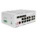 Gigabit Ethernet network PoE switch - 8 port industrial, L2 managed, 4 SFP uplink