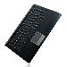 Keyboard Mini Alu Smarttouchpad Black USB Qw