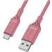 Cable USB Ac 1m Pink