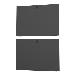48u X 1100mm Deep Split Side Panels Black (qty 2)