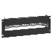 Din Profile Rail With Front Panel 24 Modules Black Ral 9005