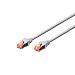 Patch cable - CAT6 - S/FTP - Snagless - Cu - 10m - grey