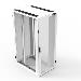 Server Cabinet W600 D1200 47u Airflow Combi Lock Fd S80 Percent Rd D80 Percent White