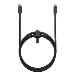 Travel Cable - USB-c - Lightning - 1.5m - Black