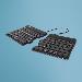 Split Break Ergonomic - Keyboard - Wireless - Black - Qwerty Us