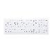 Compact Disinfectable Medical Keyboard with Numpad - Wireless - White - Qwerty US/Int'l